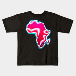 Pink Alkebulan Africa Kids T-Shirt